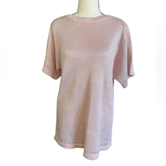 Vintage Christian Dior Separates Blush Pink Knit Top – 70s/80s - Main Image